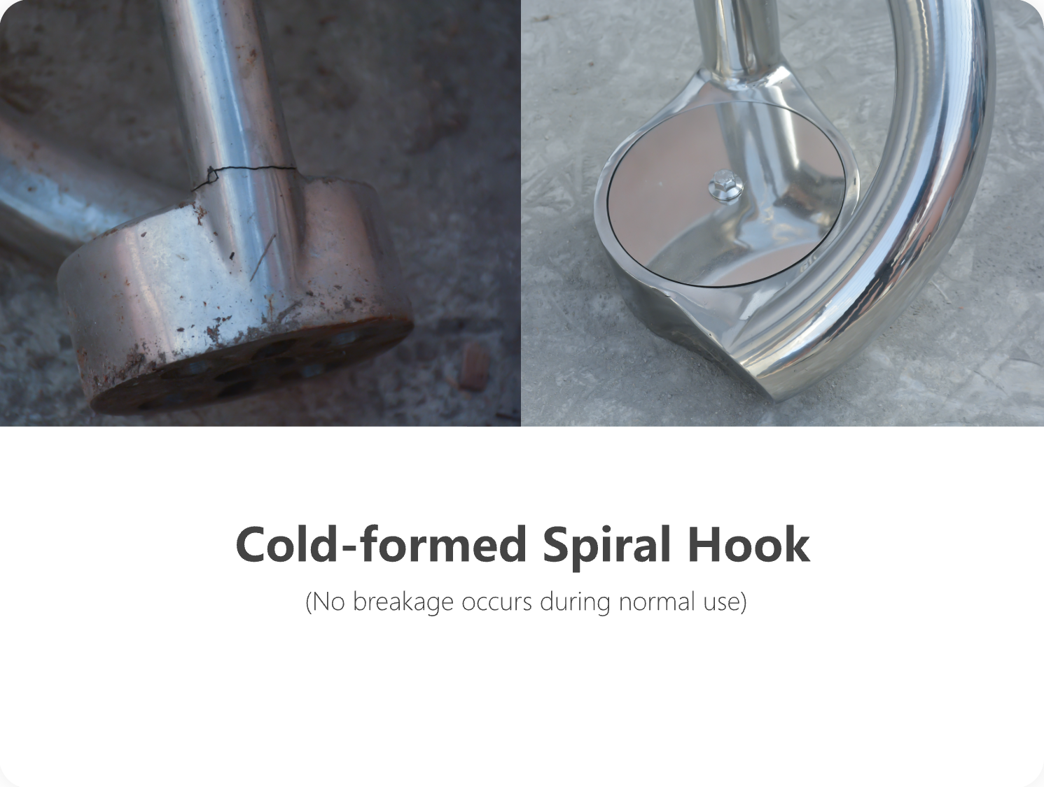 Cold-formed Spiral Hook showcase