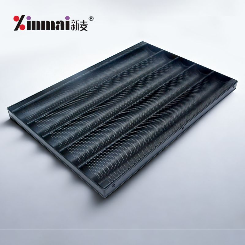 Professional baguette baking tray, a special baking utensil for baguettes in bakeries, and an aluminum alloy baking tray manufacturer. (copy)