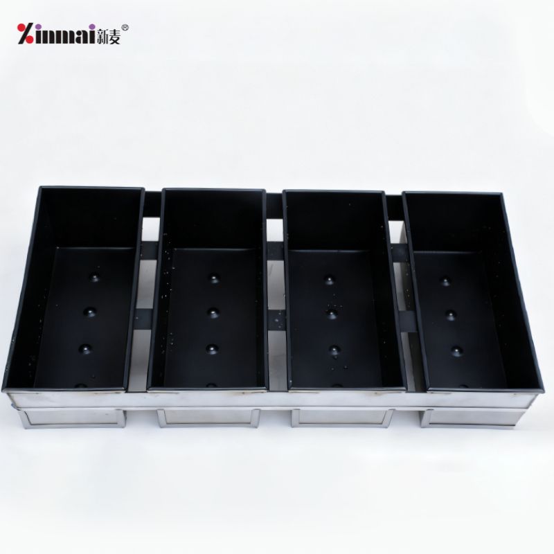 Manufacturer of bread and toast pans, four-compartment bread mold box, aluminum alloy baking pan