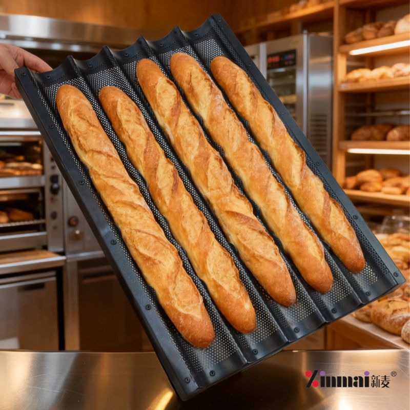 Professional baguette baking tray, a special baking utensil for baguettes in bakeries, and an aluminum alloy baking tray manufacturer.