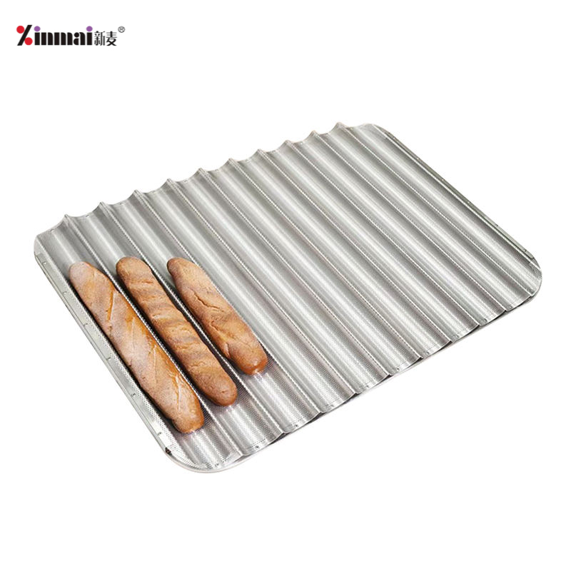 Customized baking trays for bread factories, industrially customized French baking trays for food factories, production line trays for baguette - style bread